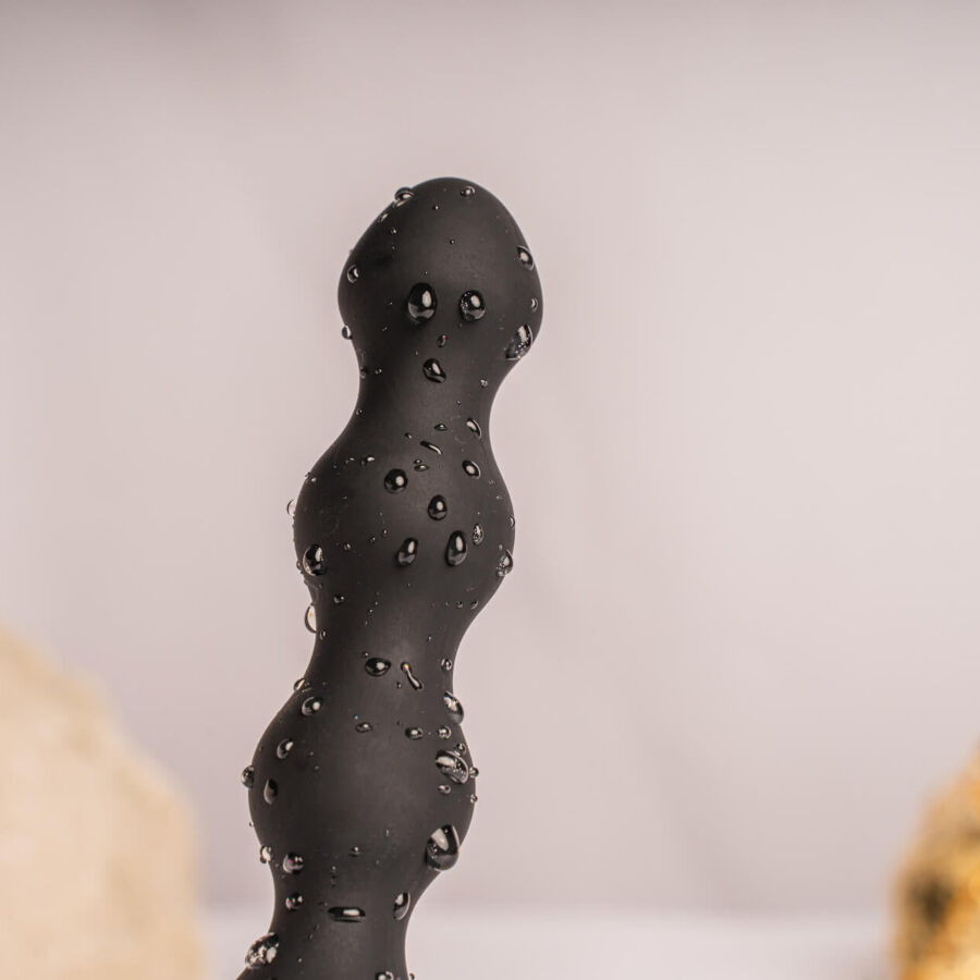 ROCKS- OFF - PETITE SENSATIONS PEARLS PLUG ANAL VIBRADOR NEGRO - Imagen 4