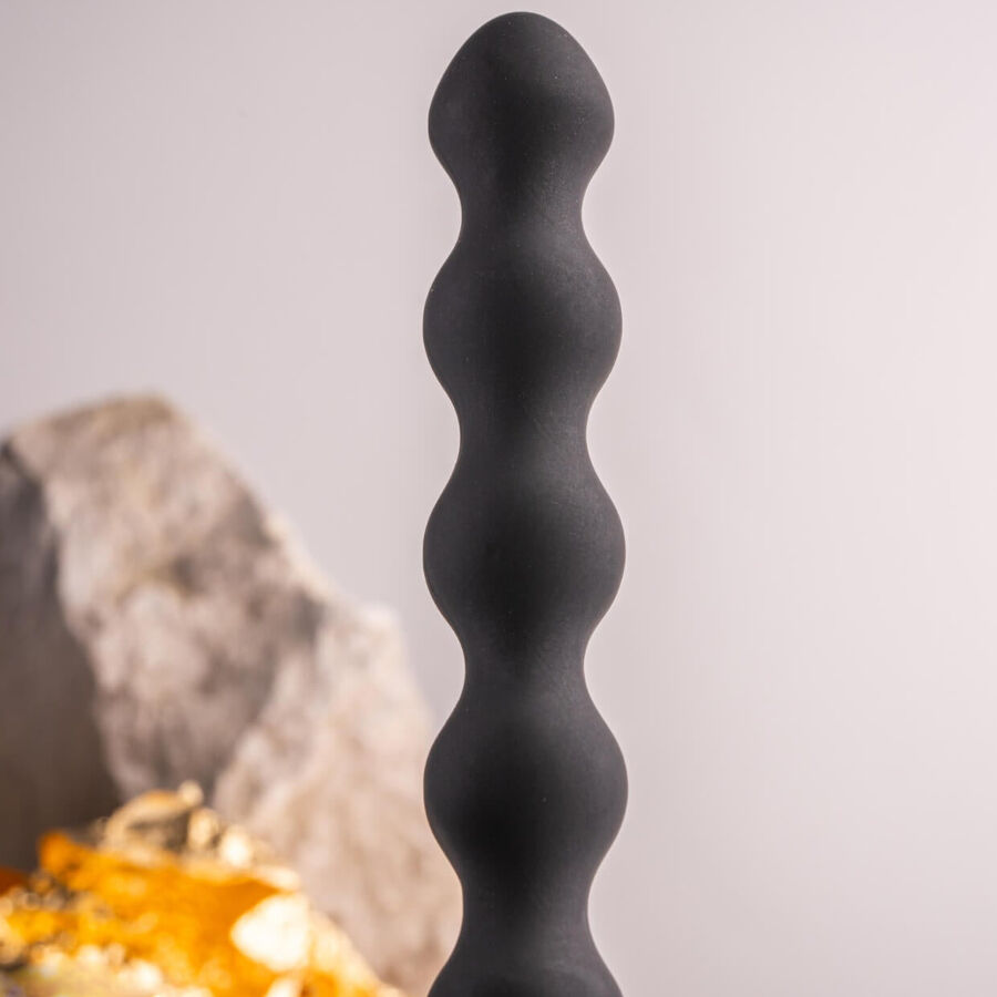 ROCKS- OFF - PETITE SENSATIONS PEARLS PLUG ANAL VIBRADOR NEGRO - Imagen 5