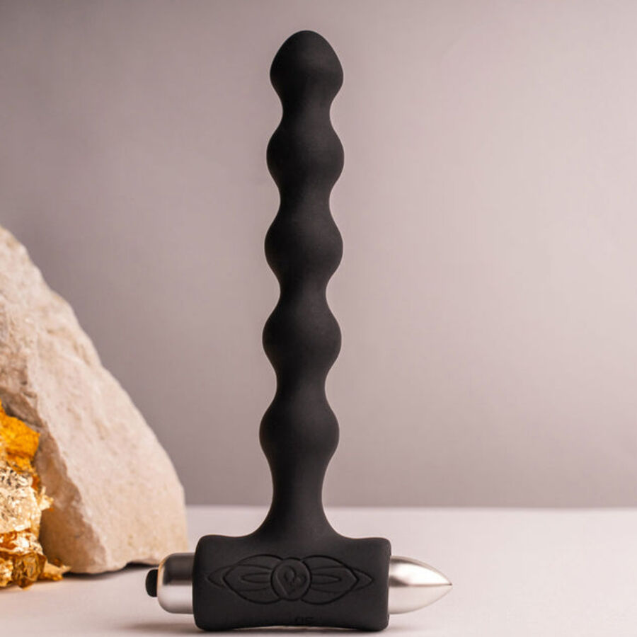 ROCKS- OFF - PETITE SENSATIONS PEARLS PLUG ANAL VIBRADOR NEGRO - Imagen 10