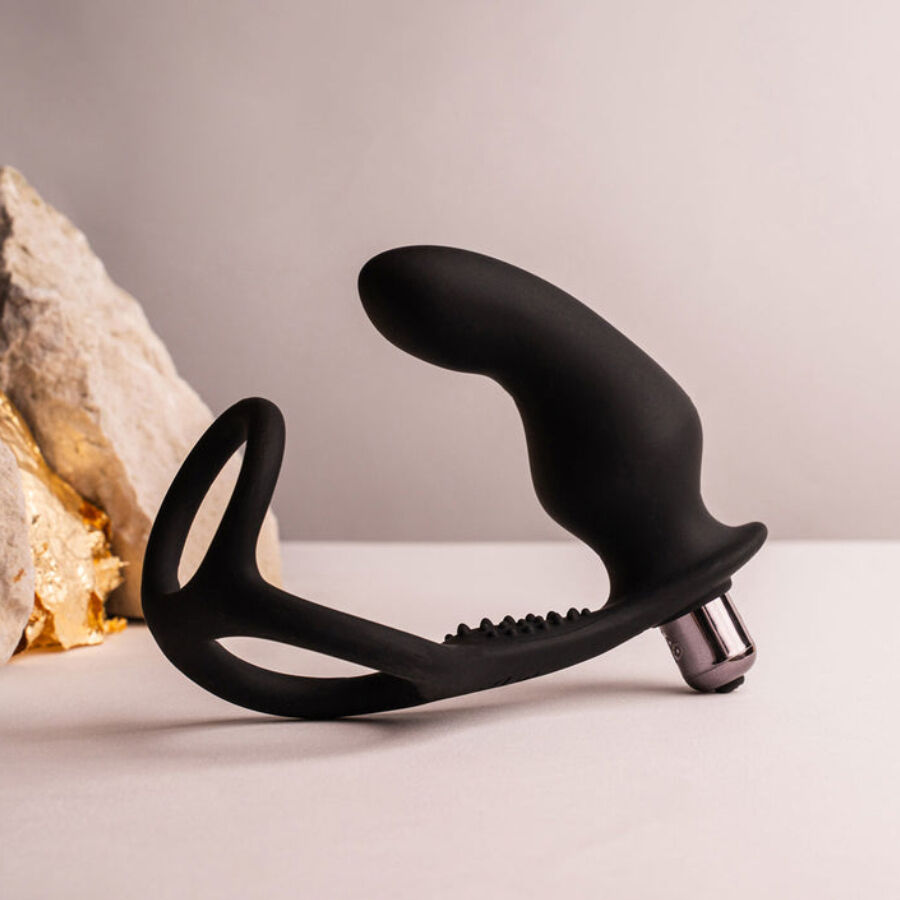 ROCKS- OFF - RO- ZEN RRO PLUG ANAL CON ANILLO VIBRADOR PARA EL PENE NEGRO - Imagen 5