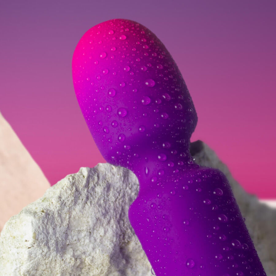 ROCKS- OFF - GLO- GIRL VIBRADOR WAND MINI MORADO - Imagen 4