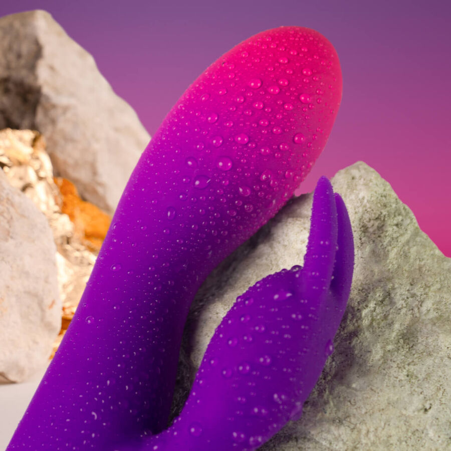 ROCKS- OFF - GLO- GIRL VIBRADOR RABBIT MORADO - Imagen 5
