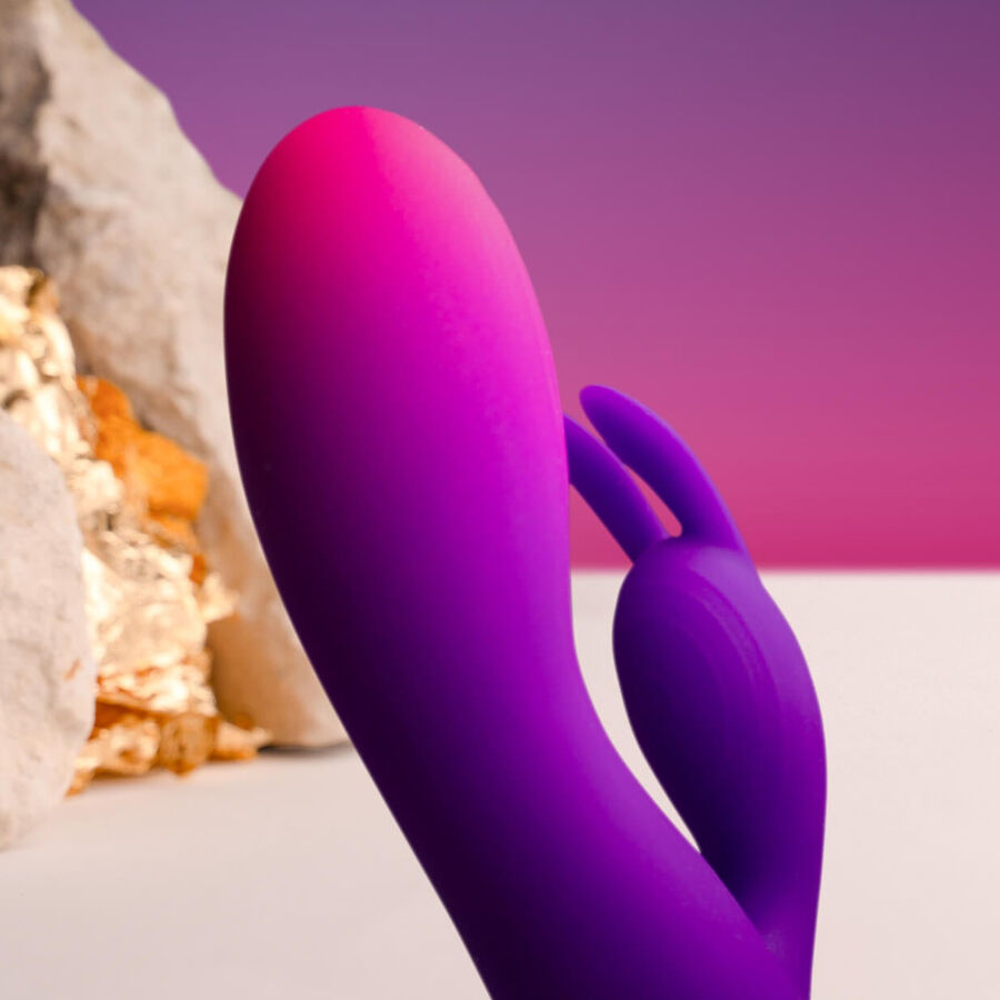 ROCKS- OFF - GLO- GIRL VIBRADOR RABBIT MORADO - Imagen 3