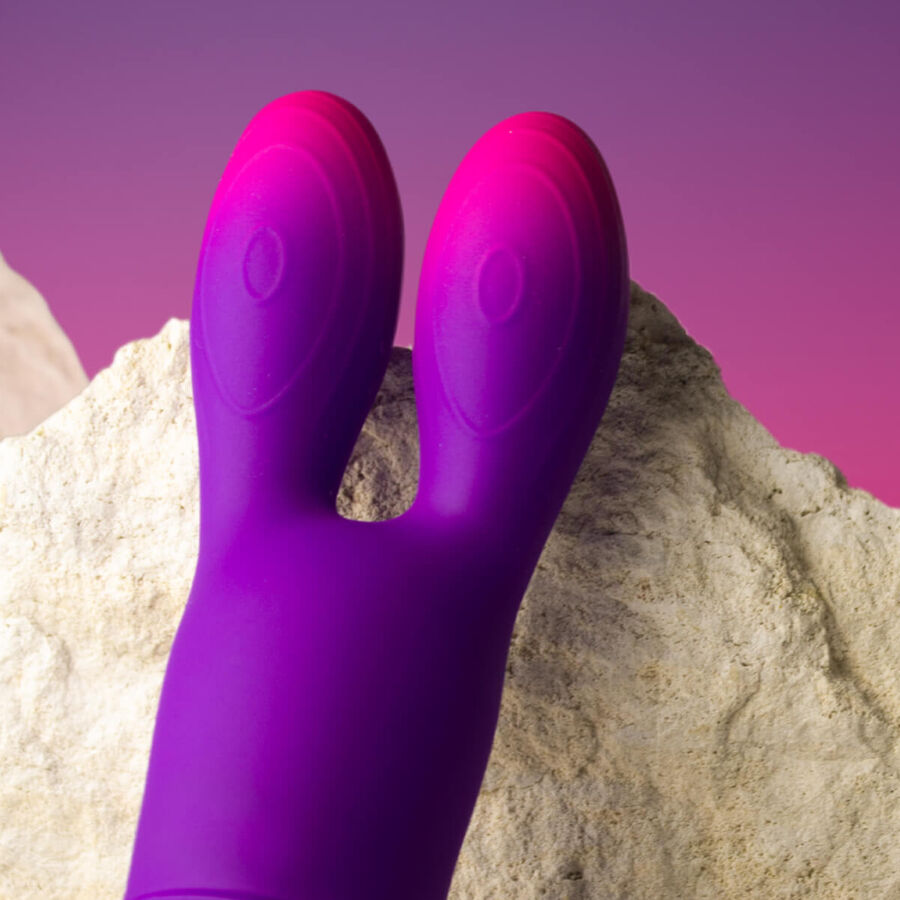 ROCKS- OFF - GLO-GIRL BUNNY VIBRADOR FLEXIBLE MORADO - Imagen 6