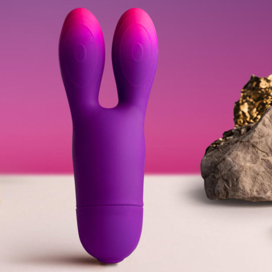 ROCKS- OFF - GLO-GIRL BUNNY VIBRADOR FLEXIBLE MORADO - Imagen 3