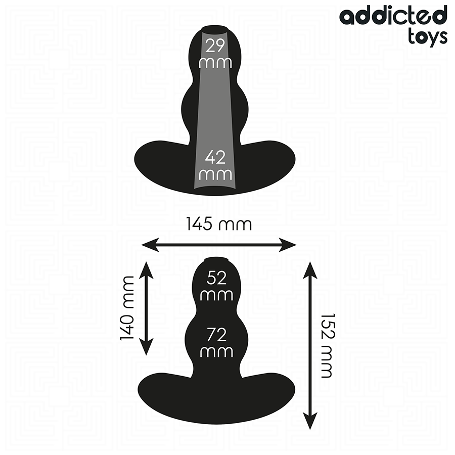 ADDICTED TOYS - PLUG ANAL HUECO SILICONA TALLA XXL 15,2 CM - Imagen 5