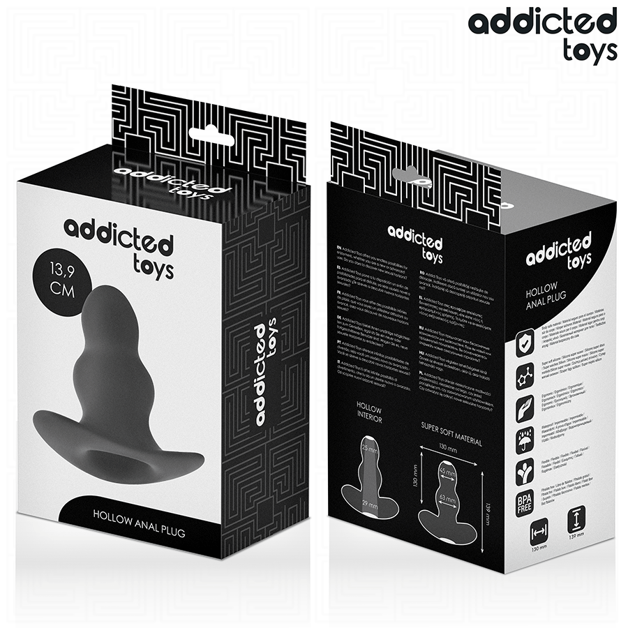 ADDICTED TOYS - PLUG ANAL HUECO SILICONA TALLA XL 13,9 CM - Imagen 8
