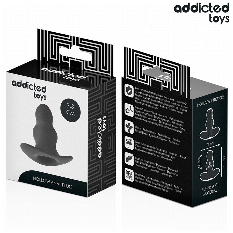 ADDICTED TOYS - PLUG ANAL HUECO SILICONA TALLA S 7,3 CM - Imagen 8