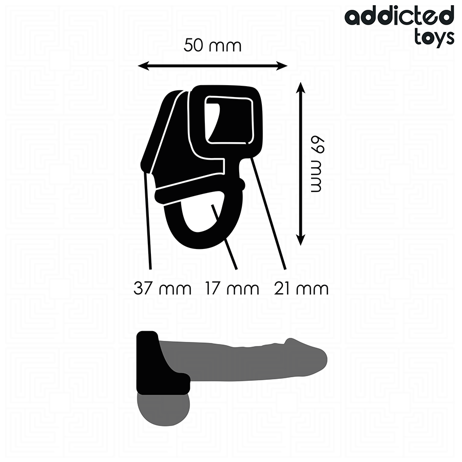 ADDICTED TOYS - ANILLO JAULA PARA EL PENE - Imagen 5