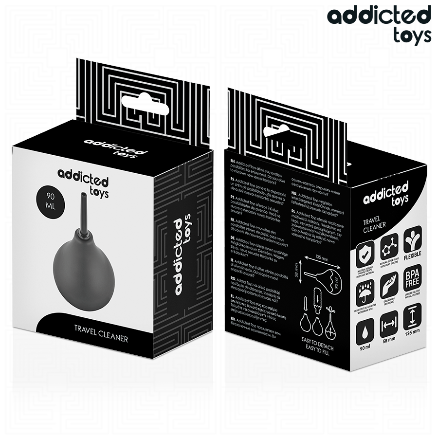 ADDICTED TOYS - LIMPIADOR ANAL DE VIAJE TALLA S 90 ML - Imagen 8