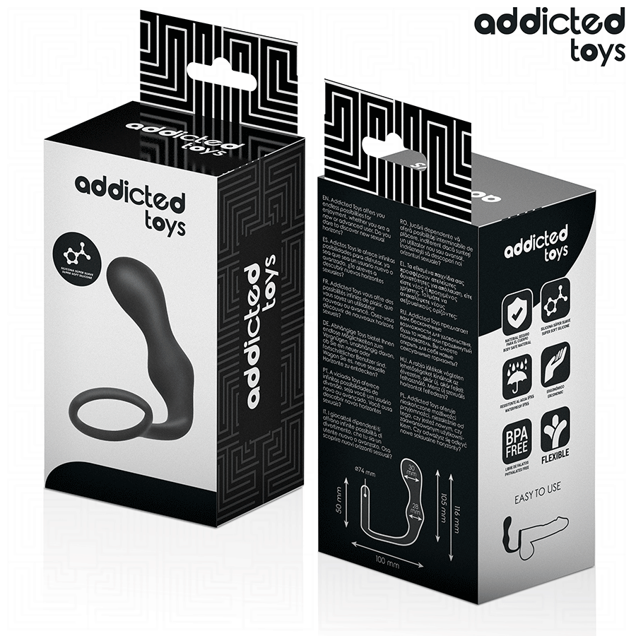 ADDICTED TOYS - PLUG ANAL CON ANILLO SILICONA MODELO 3 - Imagen 7