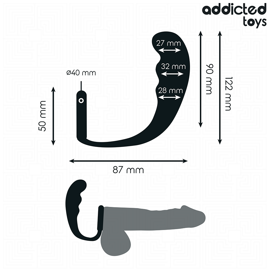 ADDICTED TOYS - PLUG ANAL CON ANILLO SILICONA MODELO 4 - Imagen 5