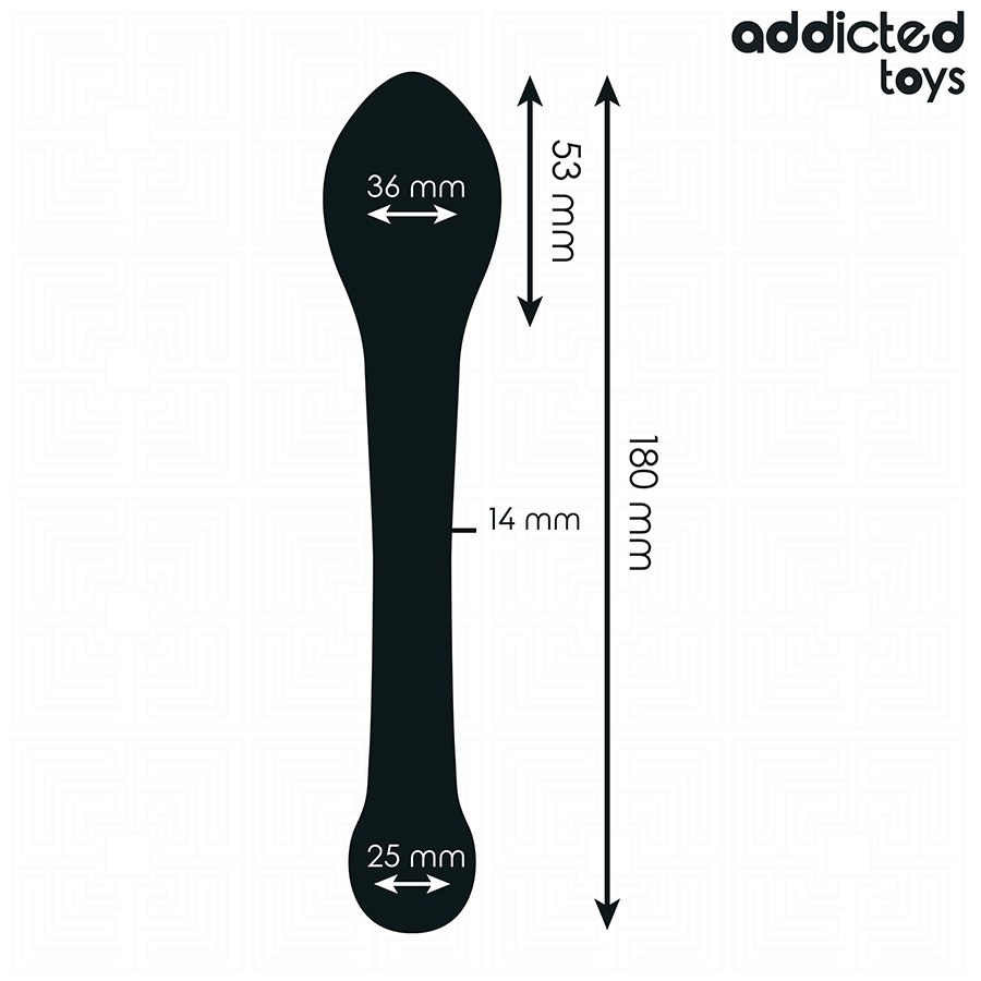 ADDICTED TOYS - ESTIMULADOR ANAL DOBLE SILICONA 18 CM - Imagen 5