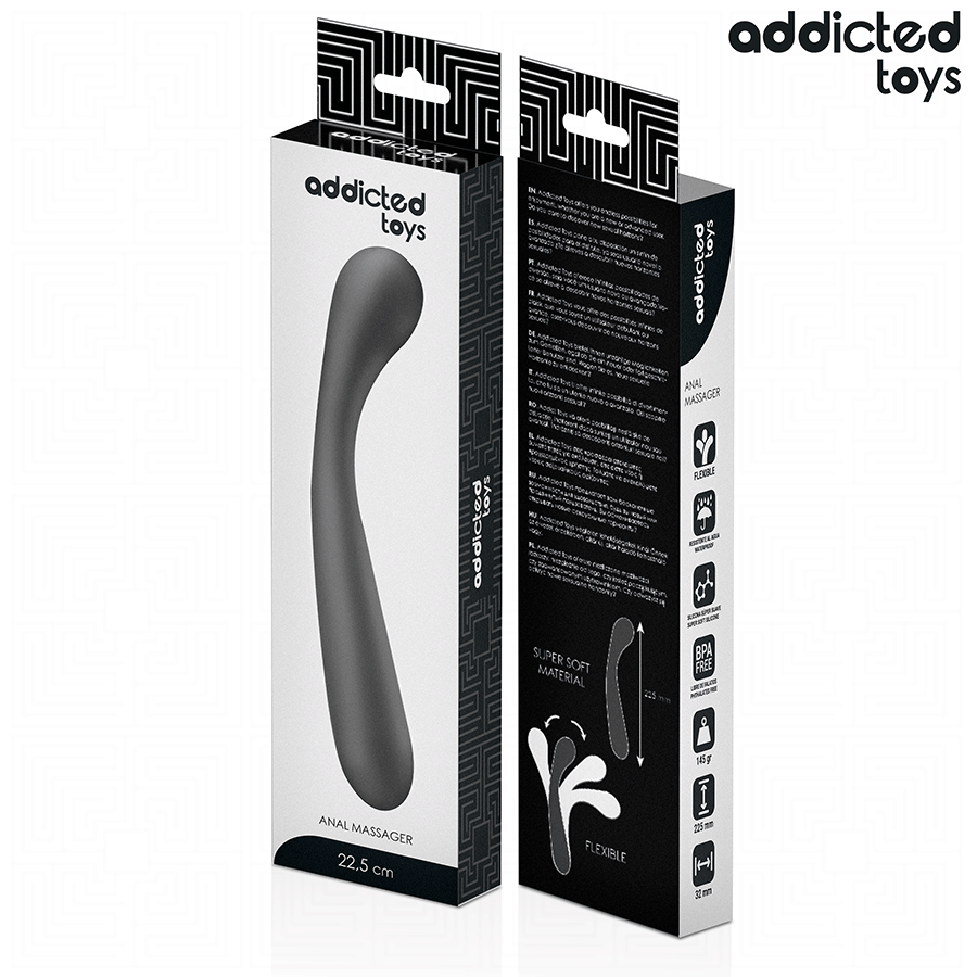 ADDICTED TOYS - MASAJEADOR ANAL DOBLE SILICONA 22,5 CM - Imagen 7