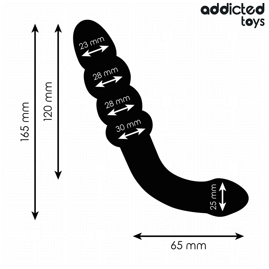 ADDICTED TOYS - MASAJEADOR ANAL DOBLE SILICONA 16,5 CM - Imagen 5