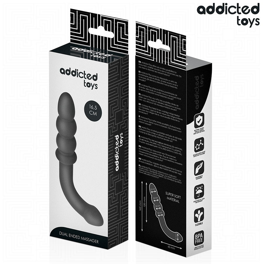 ADDICTED TOYS - MASAJEADOR ANAL DOBLE SILICONA 16,5 CM - Imagen 7