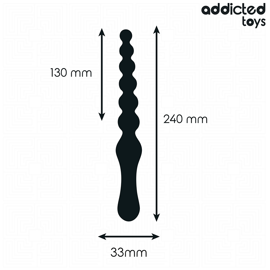 ADDICTED TOYS - MASAJEADOR ANAL DOBLE SILICONA 24 CM - Imagen 5
