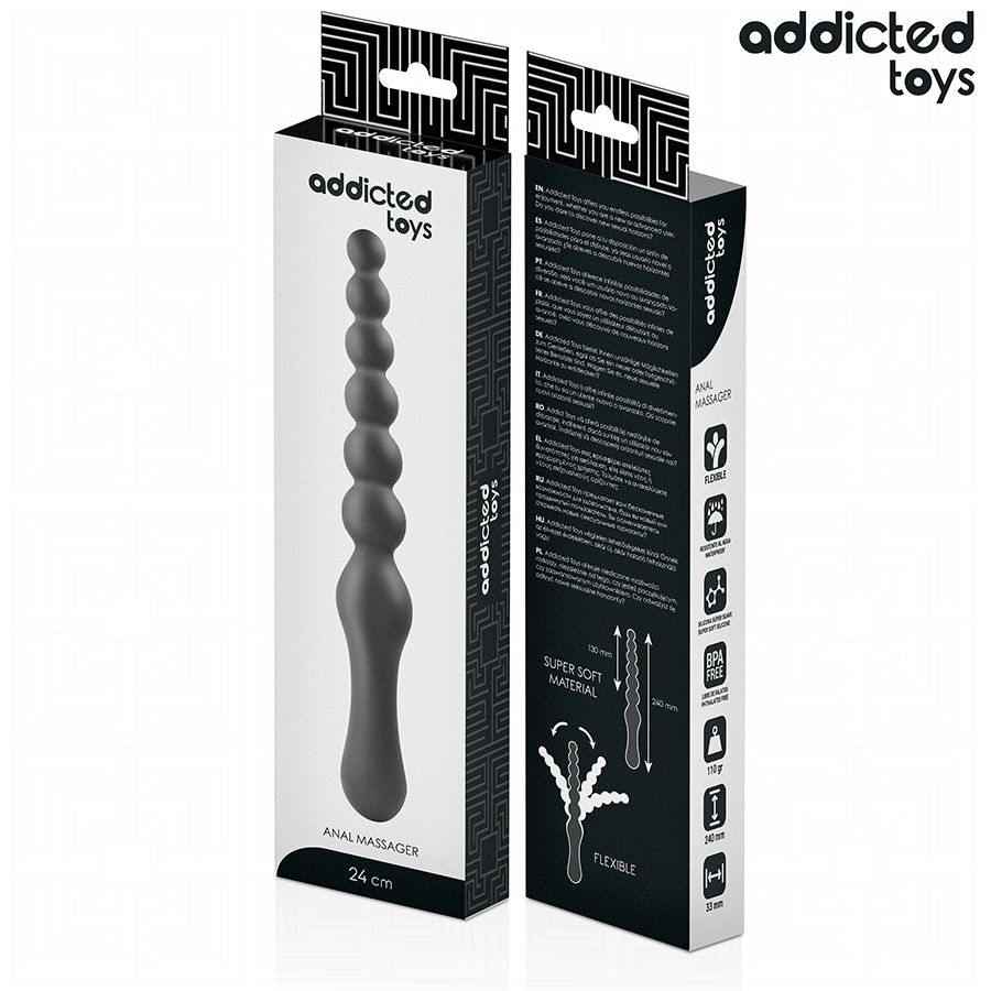 ADDICTED TOYS - MASAJEADOR ANAL DOBLE SILICONA 24 CM - Imagen 7