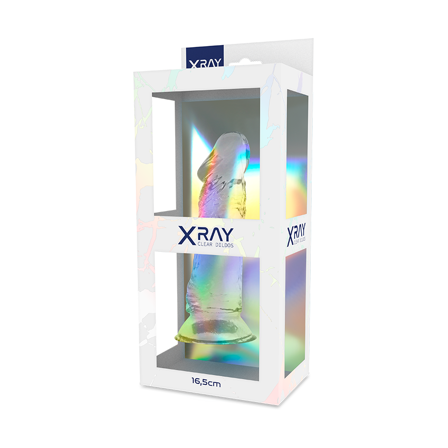 XRAY CLEAR DILDO TRANSPARENTE 16.5CM X 4CM - Imagen 8