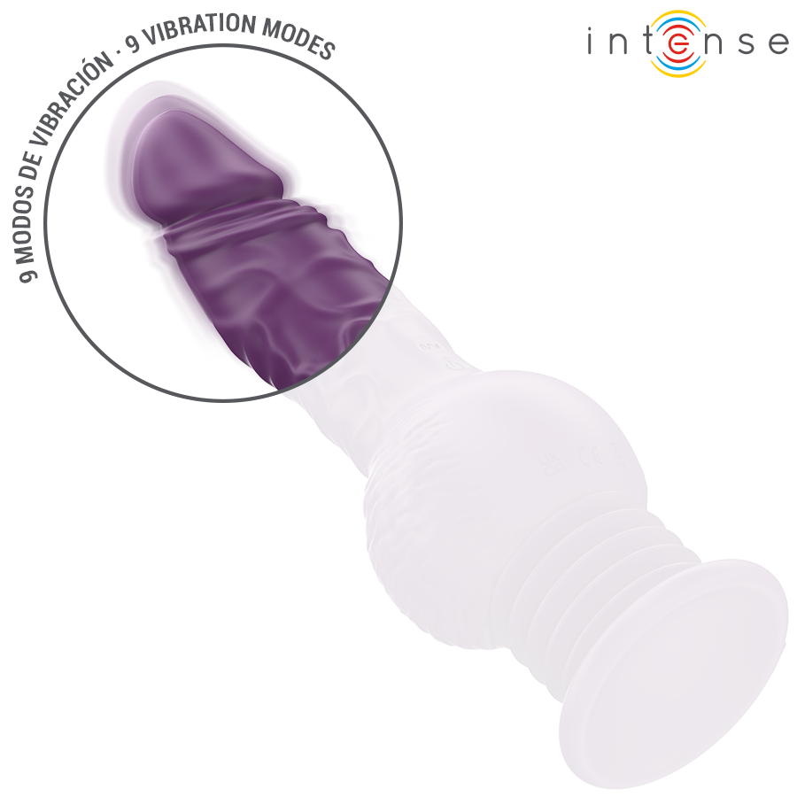 INTENSE - TATUM VIBRADOR MULTIFUNCIÓN CON VIBRACIÓN UP AND DOWN 24 CM MORADO - Imagen 7