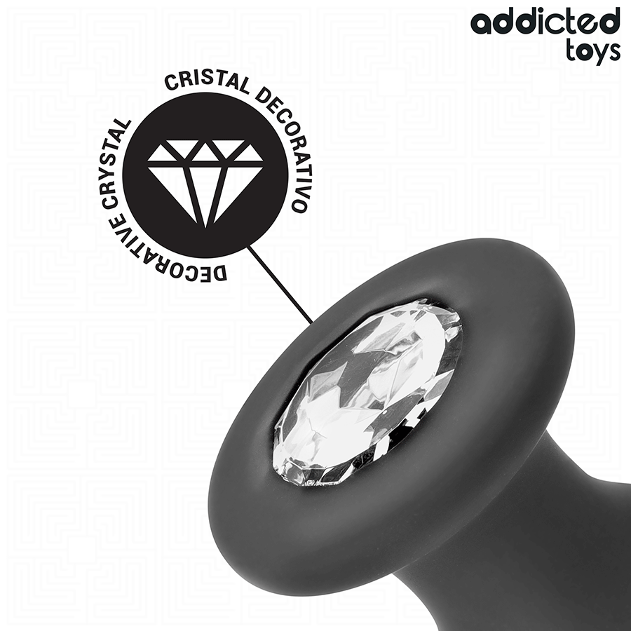 ADDICTED TOYS - PLUG ANAL CON JOYA SILICONA TALLA S 8,8 CM - Imagen 4