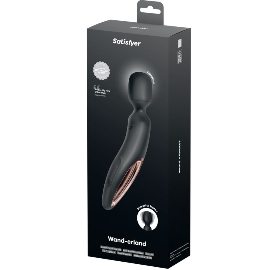 SATISFYER - WAND ERLAND MASAJEADOR VIBRADOR NEGRO - Imagen 6