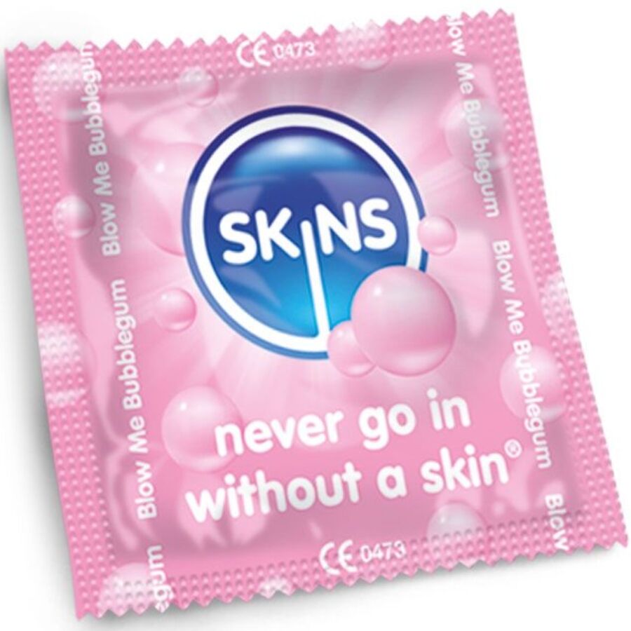 SKINS - PRESERVATIVOS PREMIUM SABOR CHICLE PACK 8 - Imagen 4