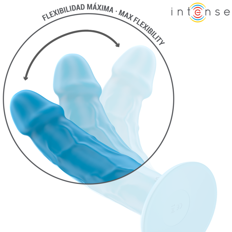 INTENSE - PHOEBE VIBRADOR REALÍSTICO 10 VIBRACIONES AZUL CONTROL REMOTO - Imagen 6