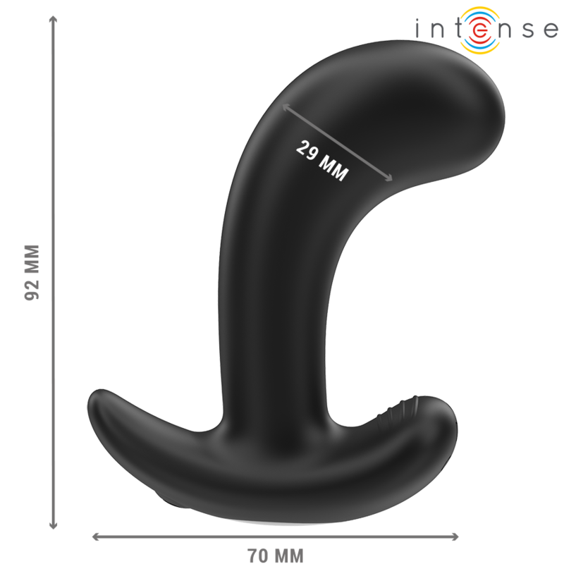 INTENSE - CHANDLER PLUG ANAL 10 VIBRACIONES NEGRO CONTROL REMOTO - Imagen 4