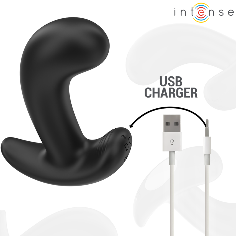 INTENSE - CHANDLER PLUG ANAL 10 VIBRACIONES NEGRO CONTROL REMOTO - Imagen 7