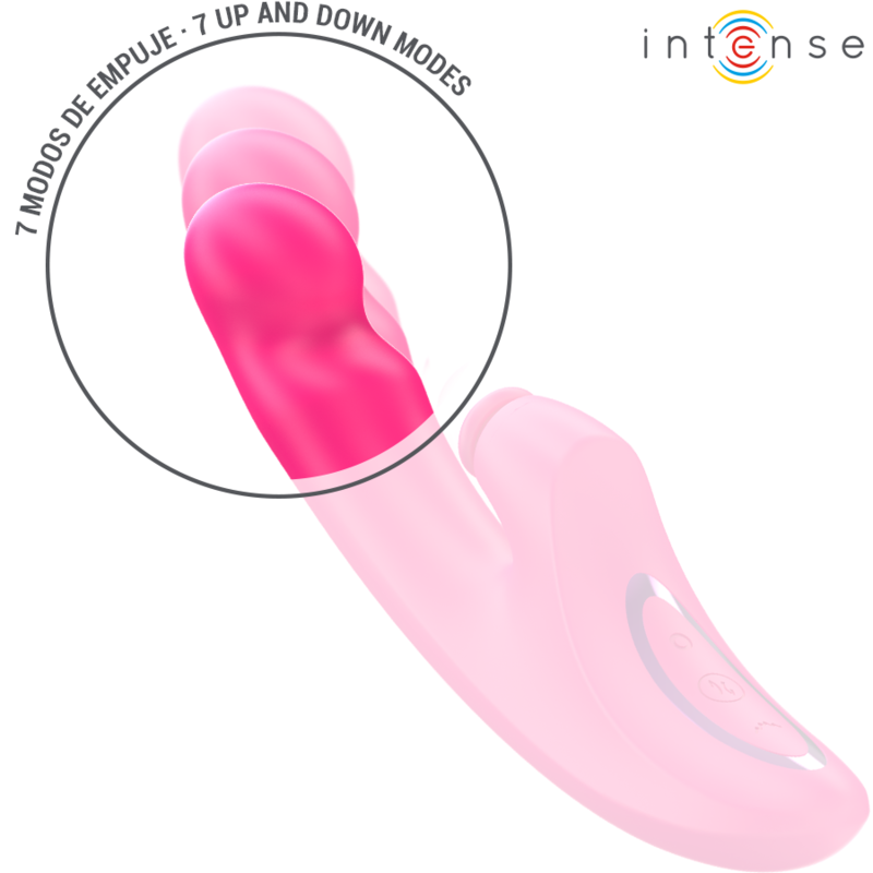 INTENSE - EMI VIBRADOR 13,5 CM MULTIFUNCIÓN 3 EN 1 10 VIBRACIONES ROSA - Imagen 5