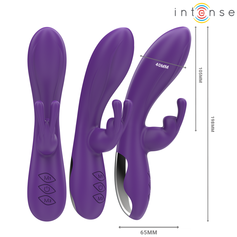INTENSE - RANDALL VIBRADOR RABBIT 10 VIBRACIONES MORADO - Imagen 4