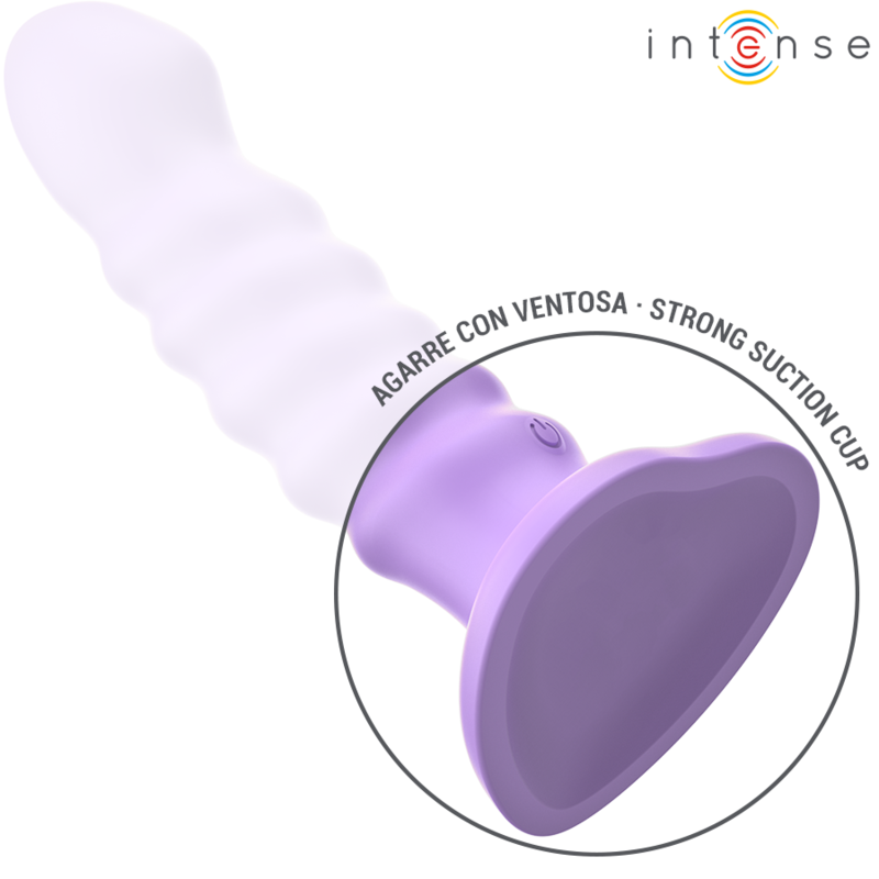 INTENSE - BRENDA VIBRADOR TALLA M DISEÑO EN ESPIRAL 10 VIBRACIONES MORADO CONTROL REMOTO - Imagen 6