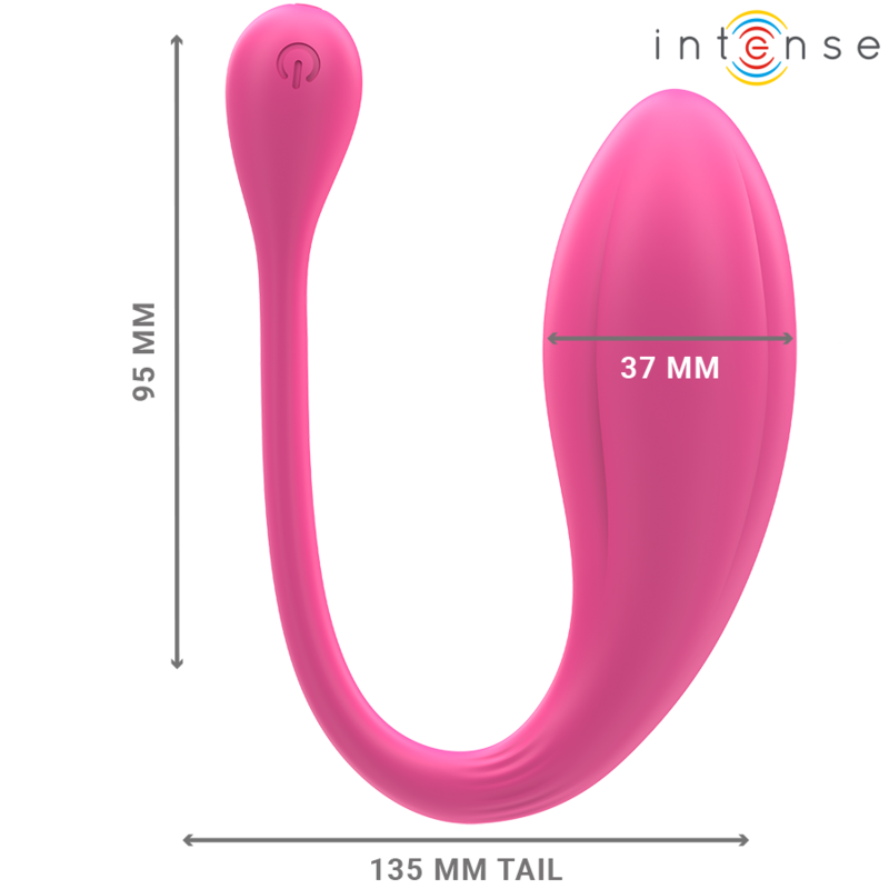 INTENSE - JANICE VIBRADOR U DOBLE ESTIMULACIÓN 10 VIBRACIONES ROSA CONTROL REMOTO - Imagen 7