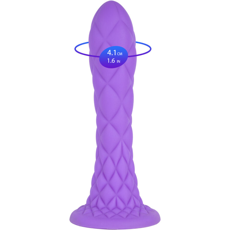 SILEXD - DREAMY DILDO FANTASY SILICONA LIQUIDA TERMOREACTIVO VIOLETA 18.5 CM - Imagen 8