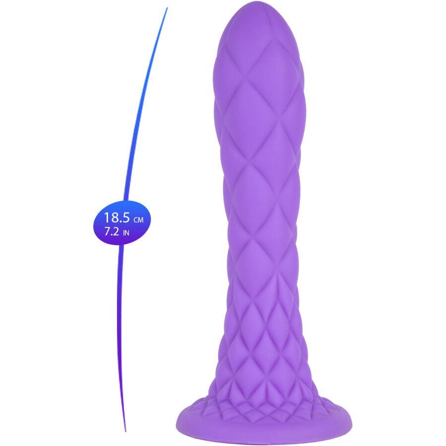 SILEXD - DREAMY DILDO FANTASY SILICONA LIQUIDA TERMOREACTIVO VIOLETA 18.5 CM - Imagen 7
