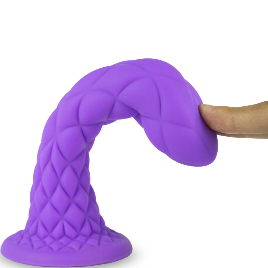 SILEXD - DREAMY DILDO FANTASY SILICONA LIQUIDA TERMOREACTIVO VIOLETA 18.5 CM - Imagen 3
