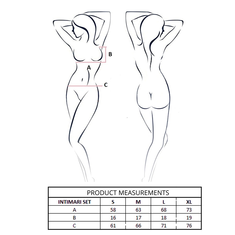 PASSION - INTIMARI SET SUJETADOR + BRAGAS ROSA L/XL - Imagen 5