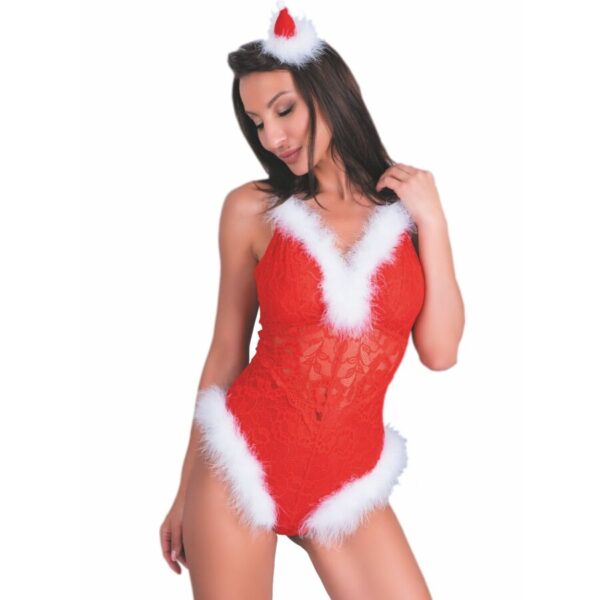LIVCO CORSETTI FASHION - NAUGHTY SANTA LC 90706 BODY NAVIDEÑO S/M - S/M