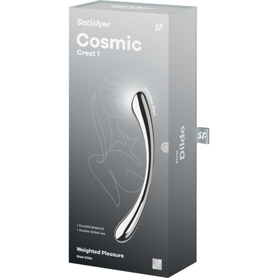 SATISFYER - COSMIC CREST 1 DILDO ACERO INOXIDABLE DOBLE USO - Imagen 6