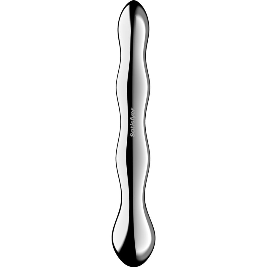 SATISFYER - COSMIC CREST 2 DILDO ACERO INOXIDABLE DOBLE USO - Imagen 5
