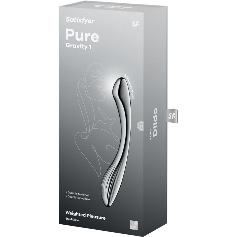 SATISFYER - PURE GRAVITY 1 DILDO ACERO INOXIDABLE DOBLE USO - Imagen 6