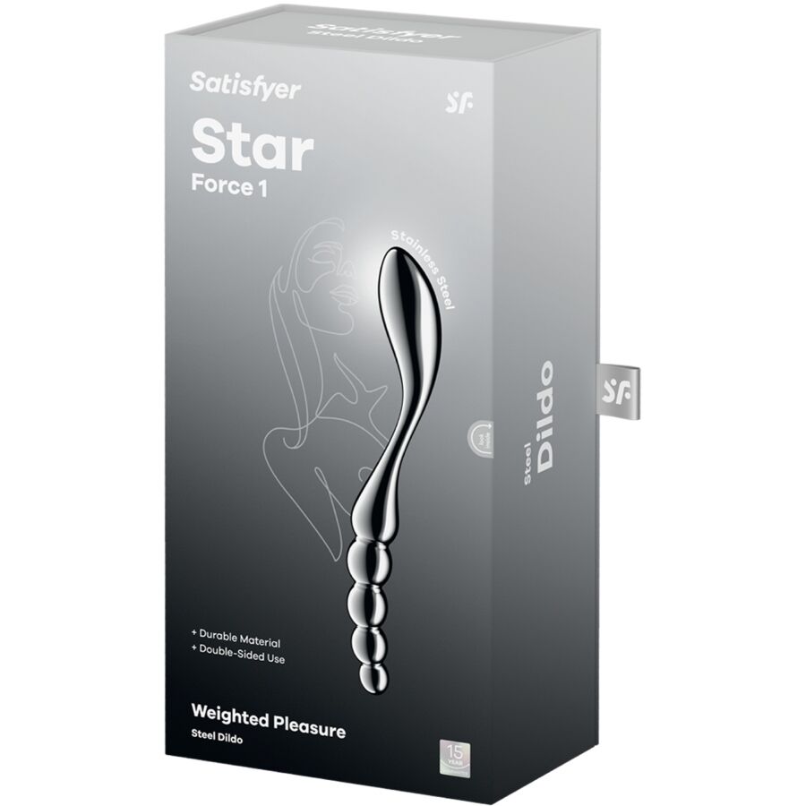 SATISFYER - STAR FORCE 1 DILDO ACERO INOXIDABLE DOBLE USO - Imagen 6