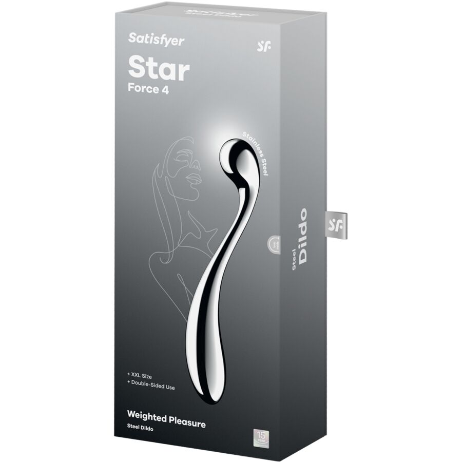 SATISFYER - STAR FORCE 4 DILDO ACERO INOXIDABLE DOBLE USO - Imagen 6