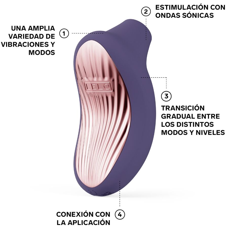LELO - SONA 3 MASAJEADOR SÓNICO DE CLÍTORIS MORADO - Imagen 4