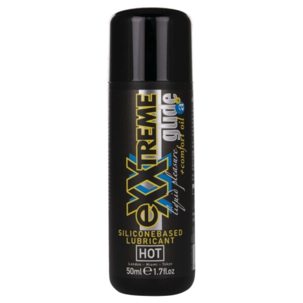 HOT - EXXTREME GLIDE LUBRICANTE BASE SILICONA + ACEITE CONFORT A+ 50 ML