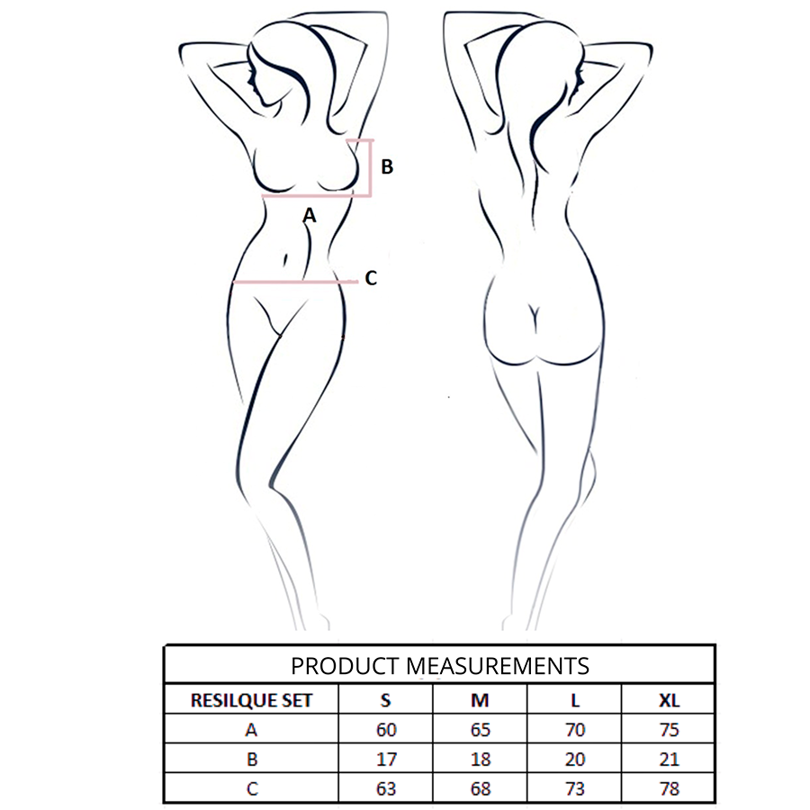 PASSION - RESILQUE SET SUJETADOR + TANGA BLANCO L/XL - Imagen 5