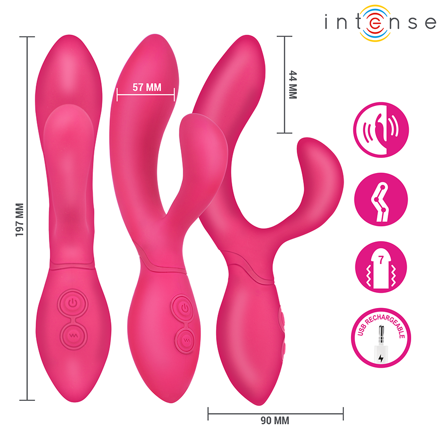 INTENSE - CHARLY ESTIMULADOR VIBRADOR ARTICULABLE - Imagen 4