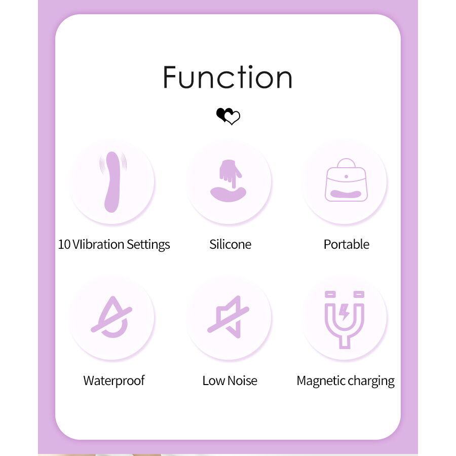 PRETTY LOVE - DJ RABBIT VIBRADOR PUNTO G MORADO - Imagen 10