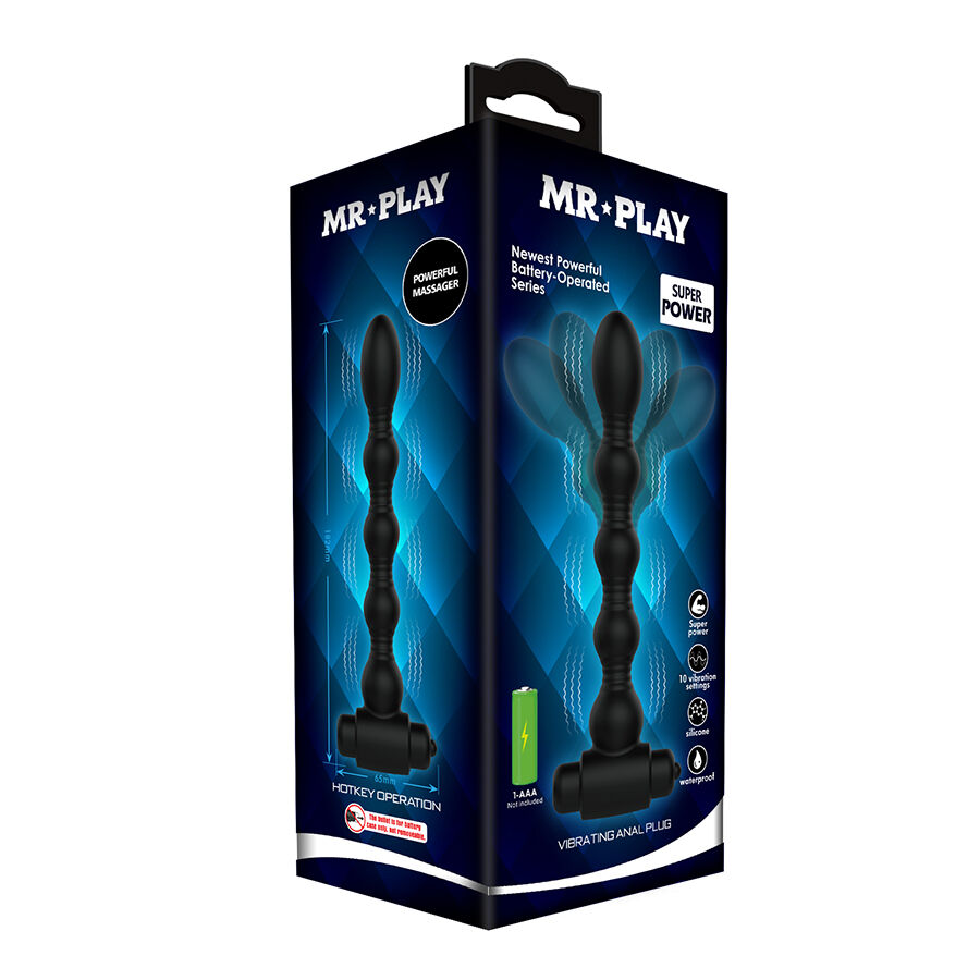 MR PLAY - MASAJEADOR PLUG ANAL CON VIBRACIÓN - Imagen 7